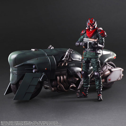 Final Fantasy VII REMAKE PLAY ARTS KAI Security Officer & Motorcycle Set - Image 2