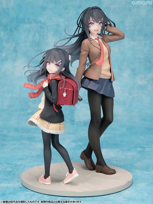 KDcolle Rascal Does Not Dream of a Knapsack Kid Mai Sakurajima Graduation Ver. & Knapsack Kid KADOKAWA Set Figure - Image 2