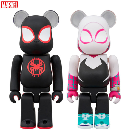 BE@RBRICK SPIDER-MAN (Miles Morales) & SPIDER-GWEN 2PCS SET - Image 2