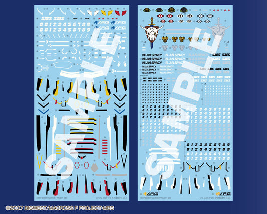 V.F.G. Macross Frontier VF-25 Regular Decals Set - Image 2