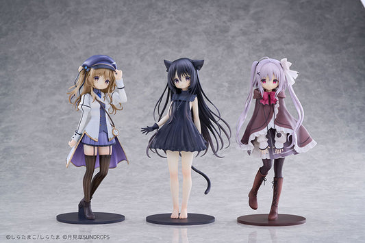 "Hoshizora Tetsudou to Shiro no Tabi" Noir Neri Karuha Complete Set 1/7 Figure - Image 2