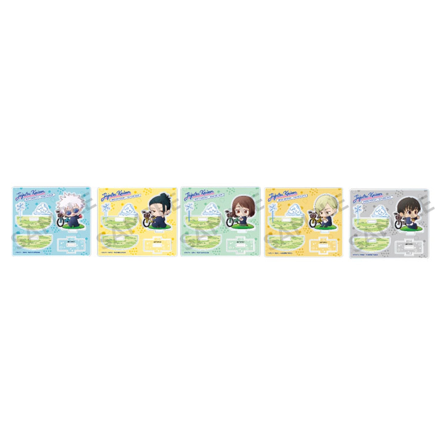 Jujutsu Kaisen Tradable Swaying Chibi Character Acrylic Stands Resting ver. 5Item Set - Image 1