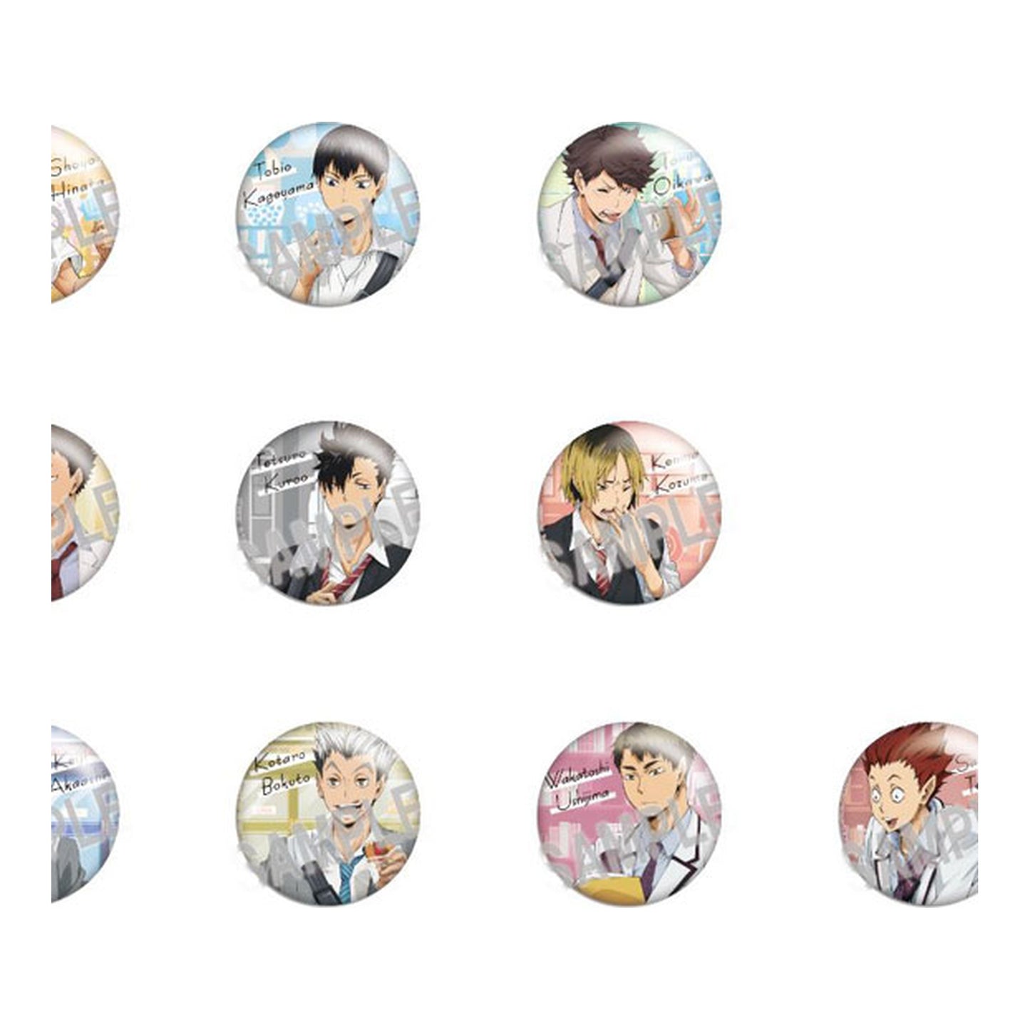 Color Palette Haikyuu!! Yorimichi Tin Badge 10Pack BOX - Image 1