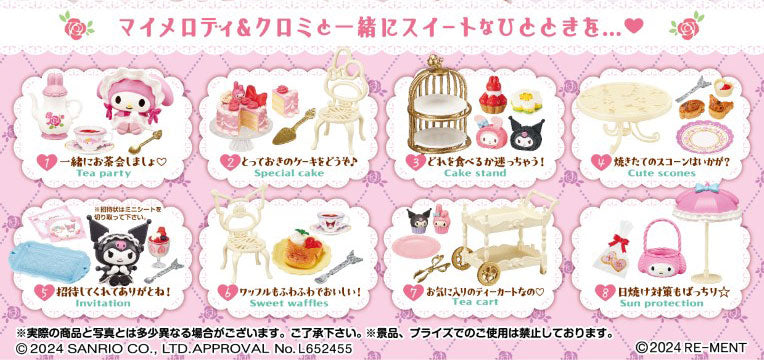 Sanrio My Melody Kuromi Sweet Tea Party 8Pack BOX - Image 3