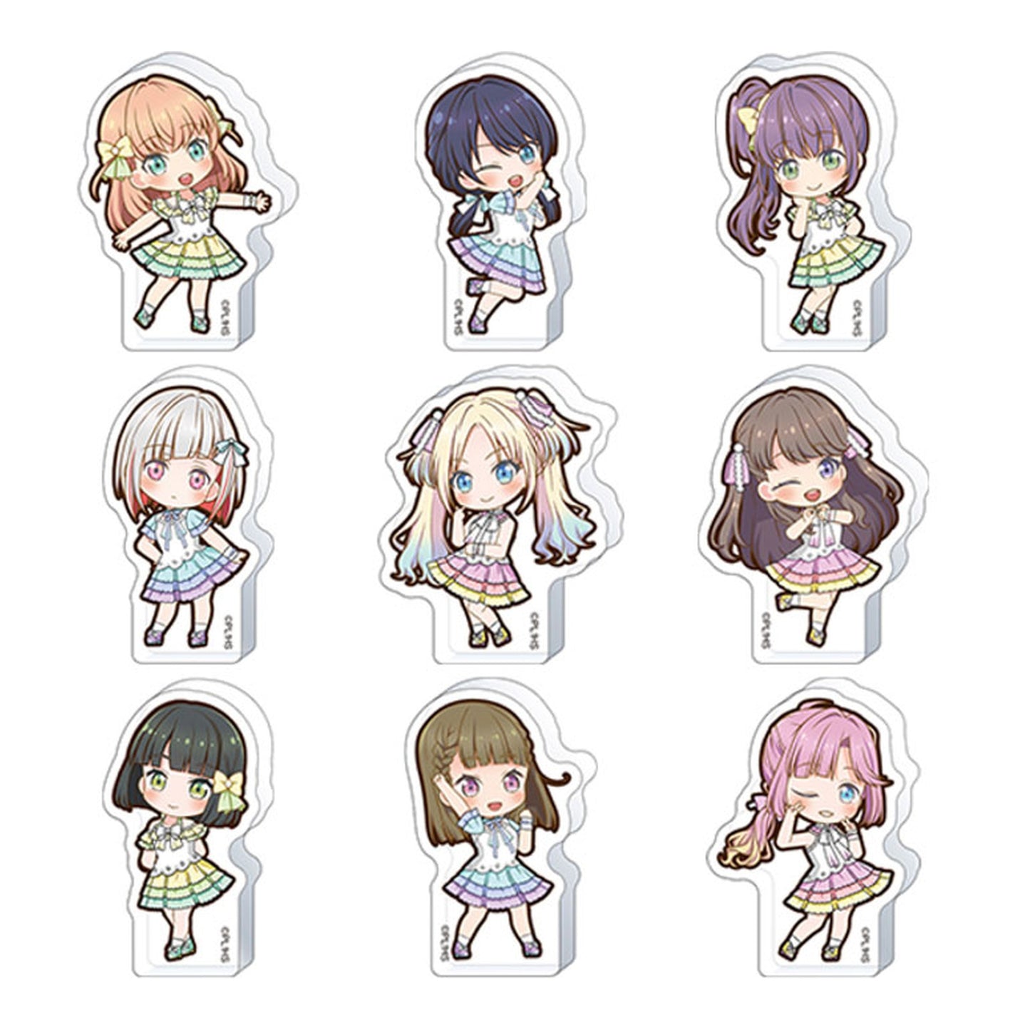 Love Live! Hasunosora Girls' High School Idol Club Korotto Acrylic Figure Collection 9Pack BOX - Image 1