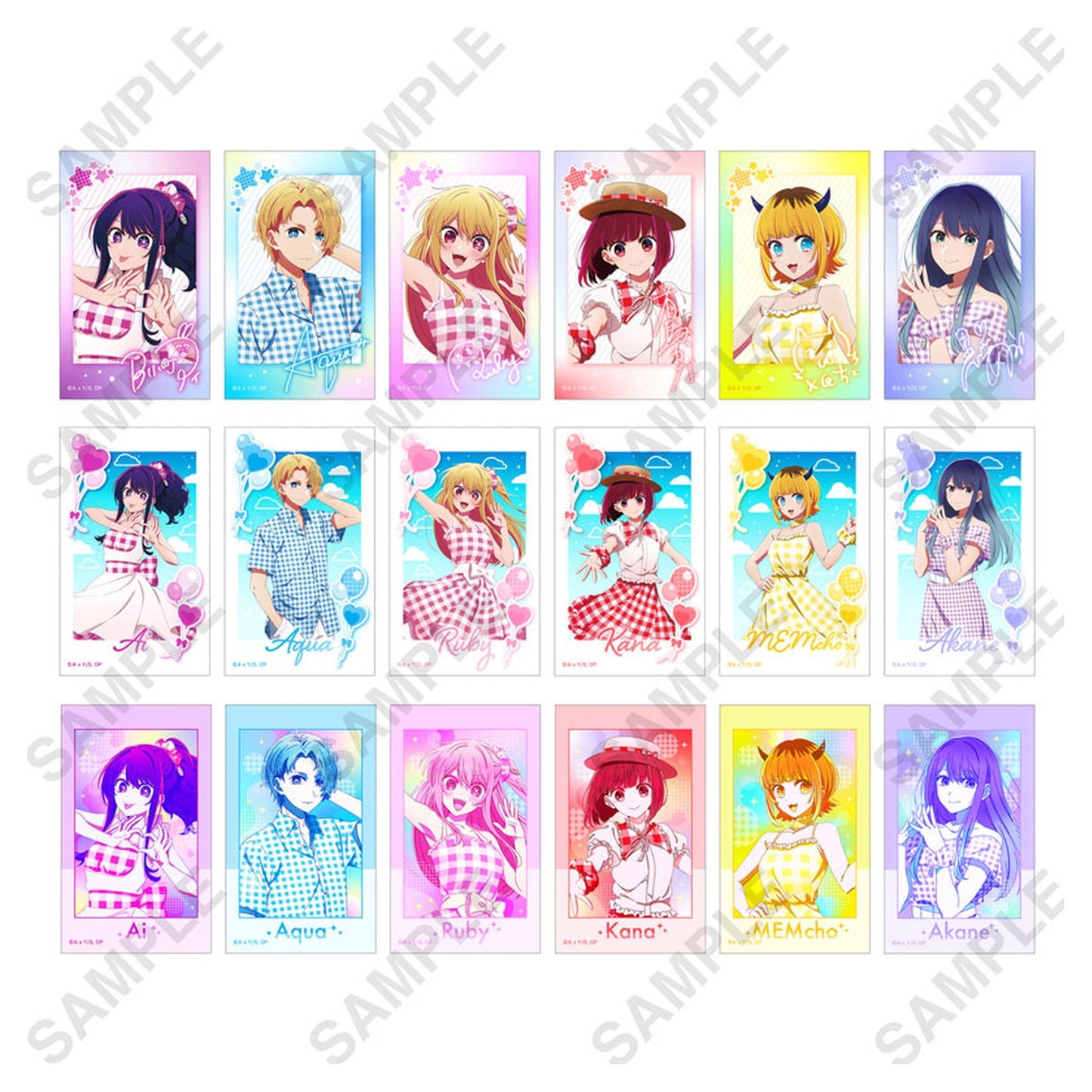 OSHI NO KO Mini Photo-style Illustrations Collection Summer ver. 9Pack BOX - Image 1