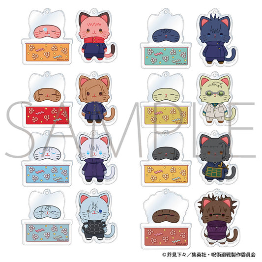Jujutsu Kaisen 2nd Season withCAT illustration Ver. Good Night Acrylic Keychain 8Pack BOX - Image 2