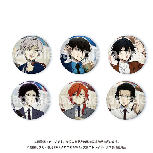 Bungo Stray Dogs Duty Travel Series Trading Tin Badge 6Pack BOX - Image 2