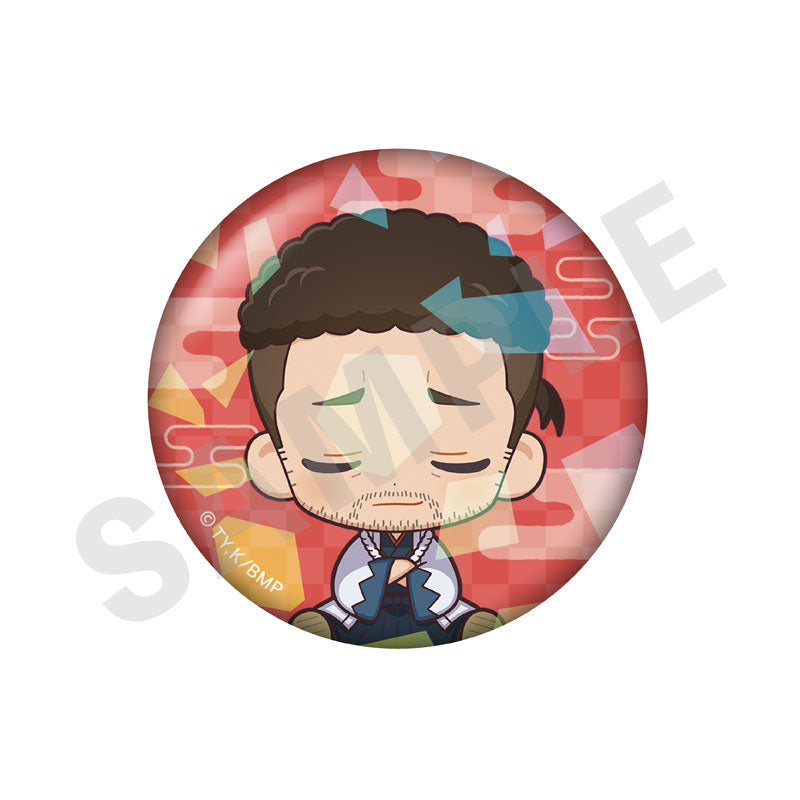 TV Anime "The Blue Wolves of Mibu" Good Night Series Trading Hologram Tin Badge 7Item Set - Image 8