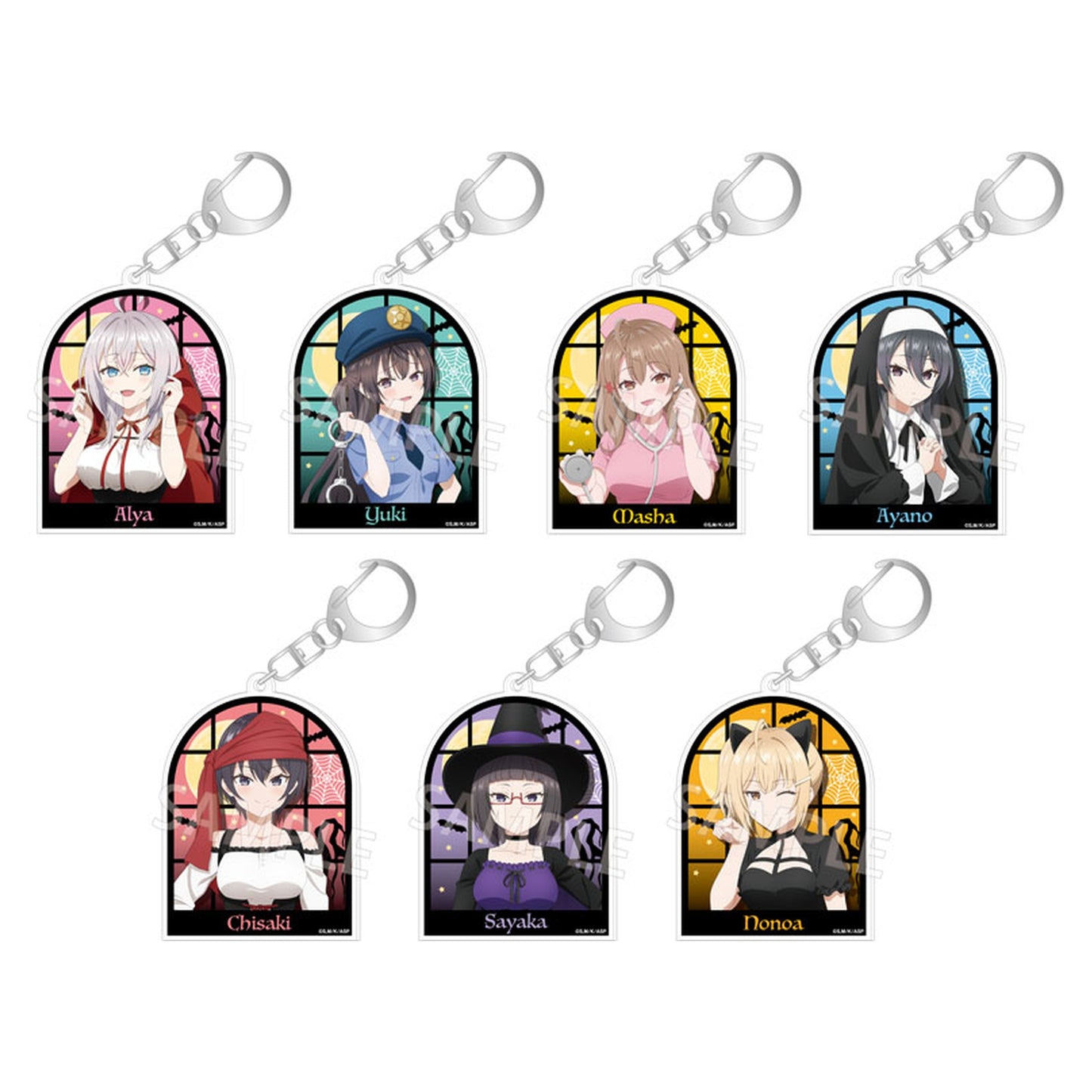 Alya Sometimes Hides Her Feelings in Russian Tradable Acrylic Keychain Halloween ver. 7Pack BOX - Image 1