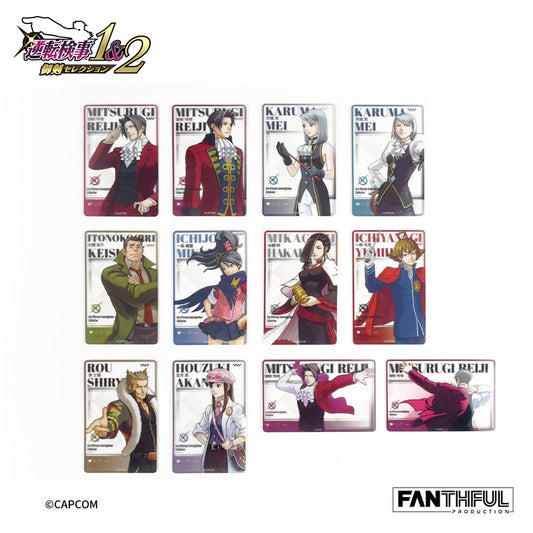 Ace Attorney Investigations Acrylic Clear Card 12 Pack BOX - Image 2