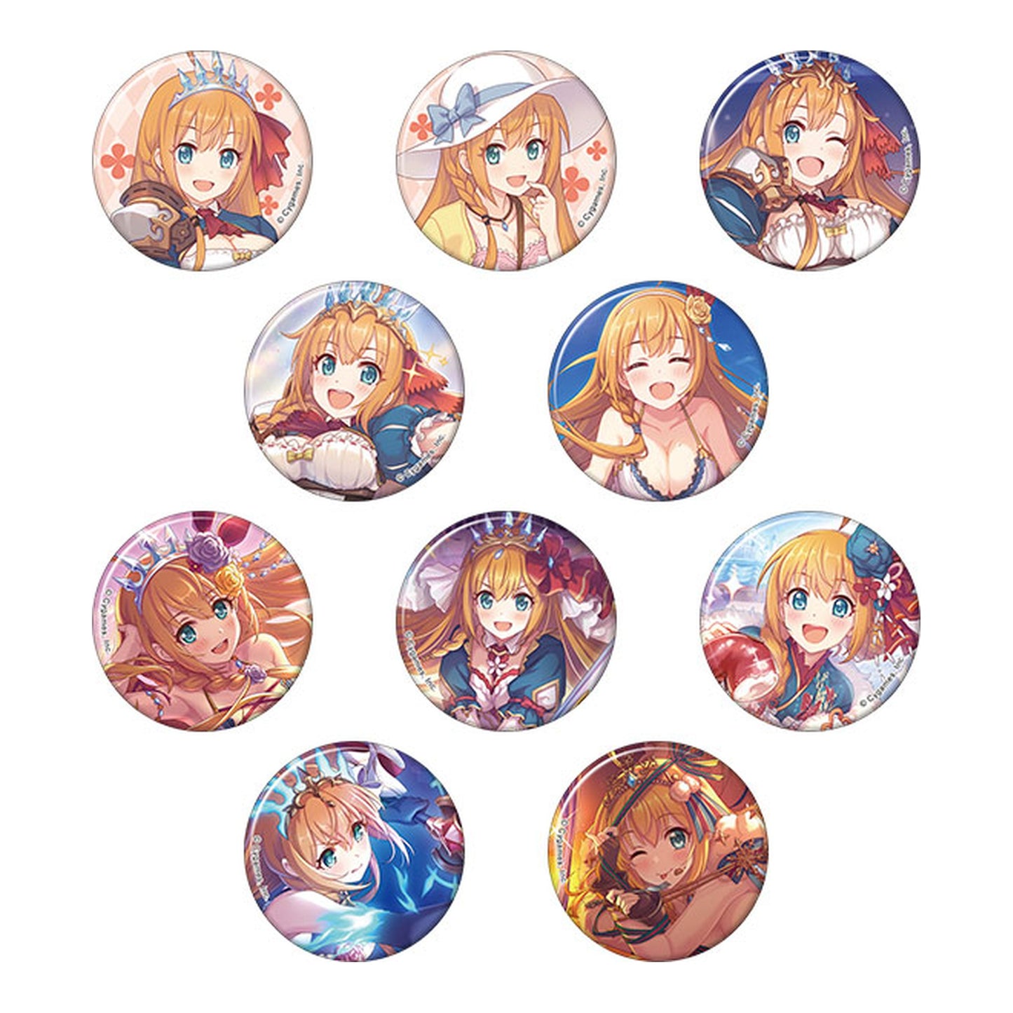 Princess Connect! Re:Dive Pecorine Chara Badge Collection 10Pack BOX - Image 1