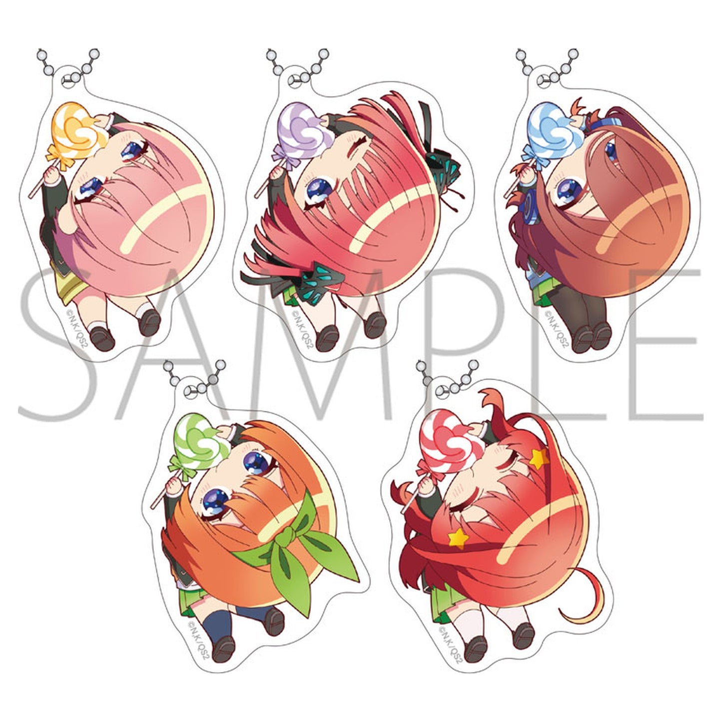 The Quintessential Quintuplets Kapurikko Acrylic Keychain Collection 5 Pack Box - Image 1