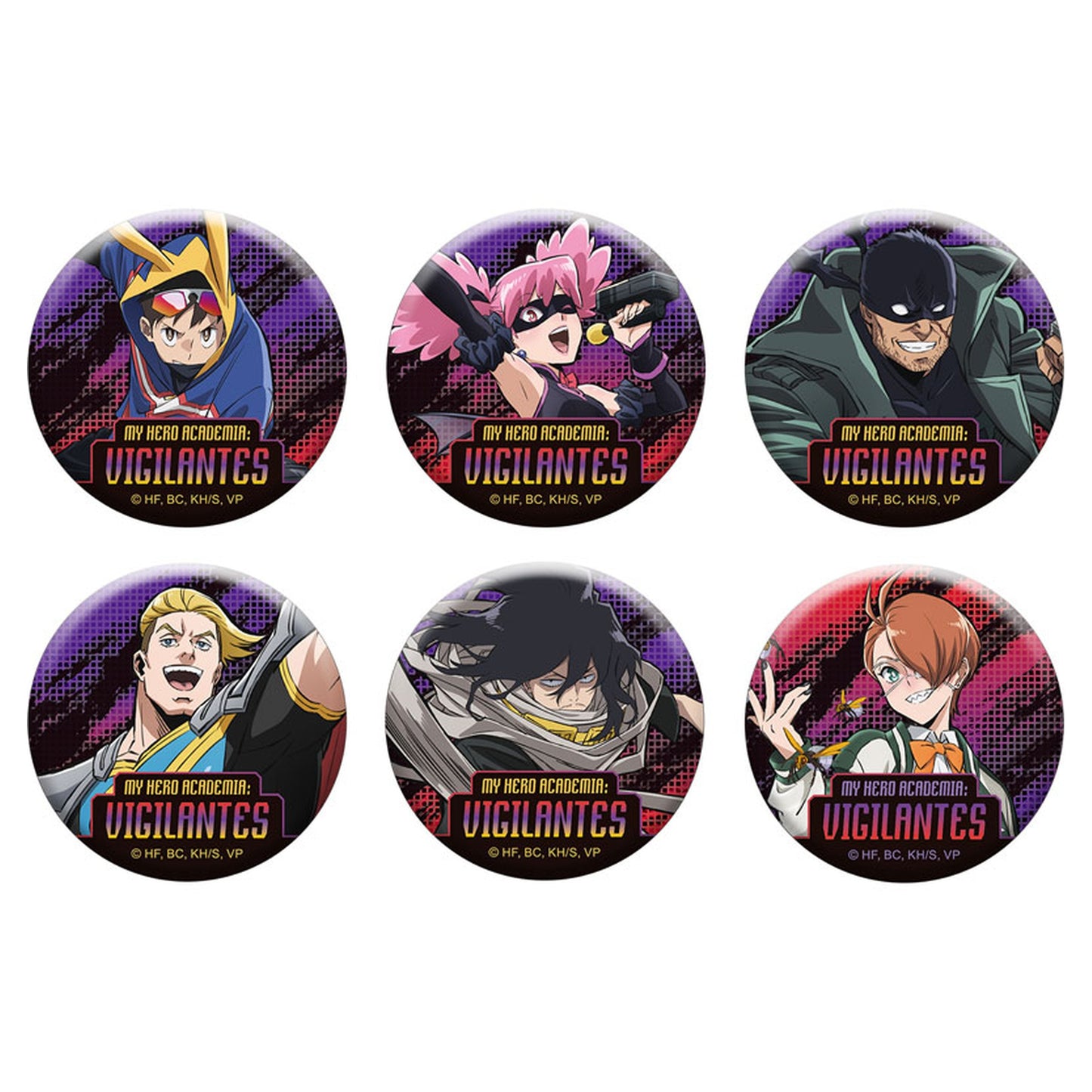 My Hero Academia: Vigilantes Tin Badge Collection 6Pack BOX - Image 1