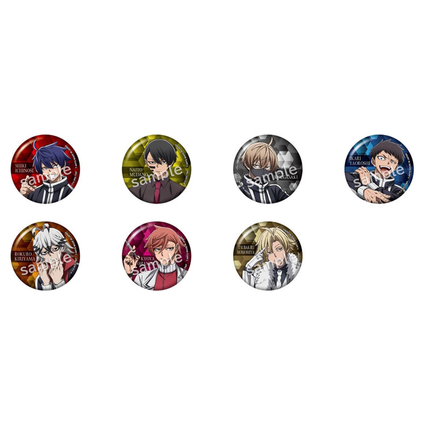 Touken Anki Trading Tin Badge 7Pack BOX - Image 1