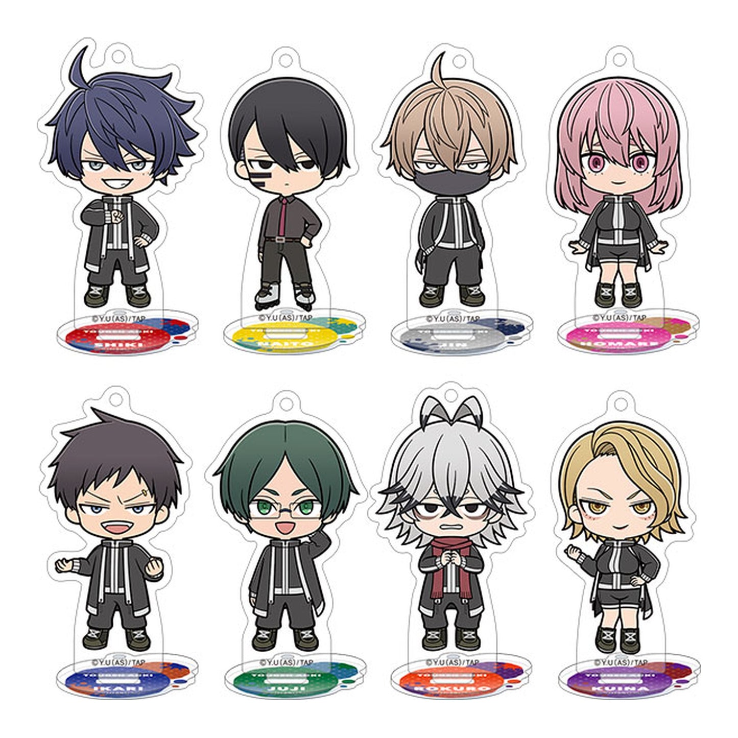 Tougen Anki Acrylic Keychain Collection w/Stand 8Pack BOX - Image 1