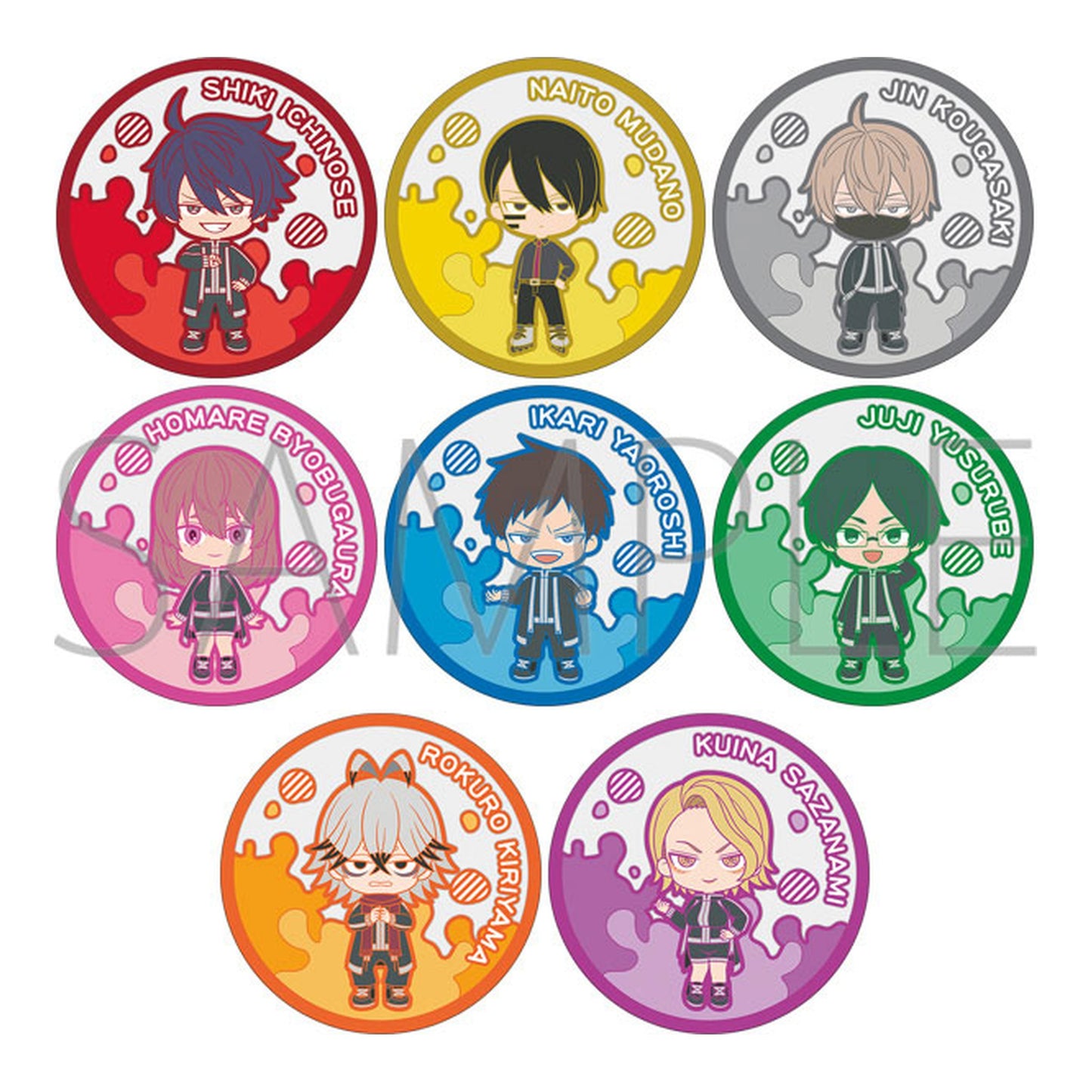 Tougen Anki Clear Rubber Coaster Collection 8Pack BOX - Image 1