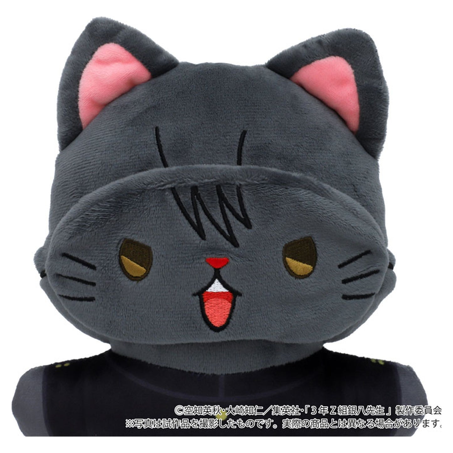 3-nen Z-gumi Ginpachi-sensei withCAT Flat Plush w/Eye Mask Kotaro Katsura - Image 1