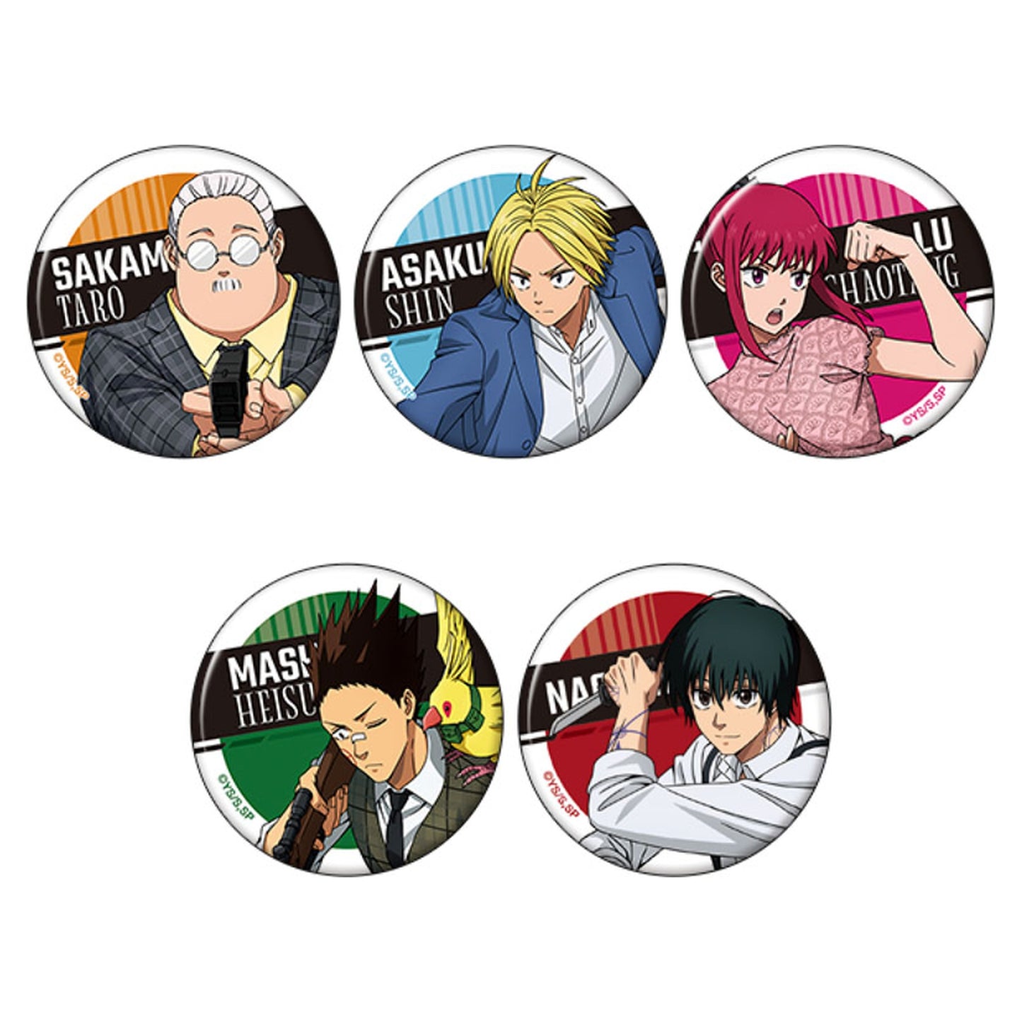 TV Anime SAKAMOTO DAYS Chara Badge Collection 5Pack BOX - Image 1