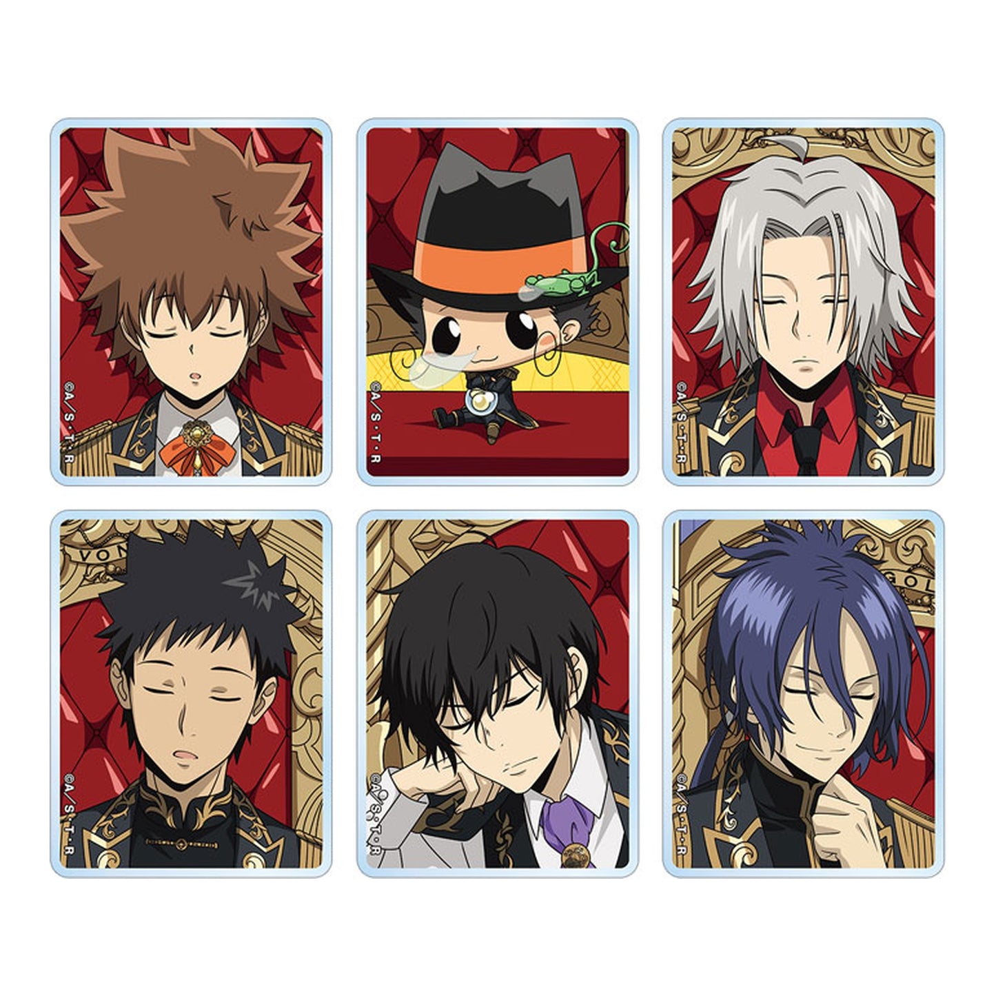 Reborn! New Illustration Dreaming on a Throne ver. Trading Acrylic Mascot ver.A 6Pack BOX - Image 1