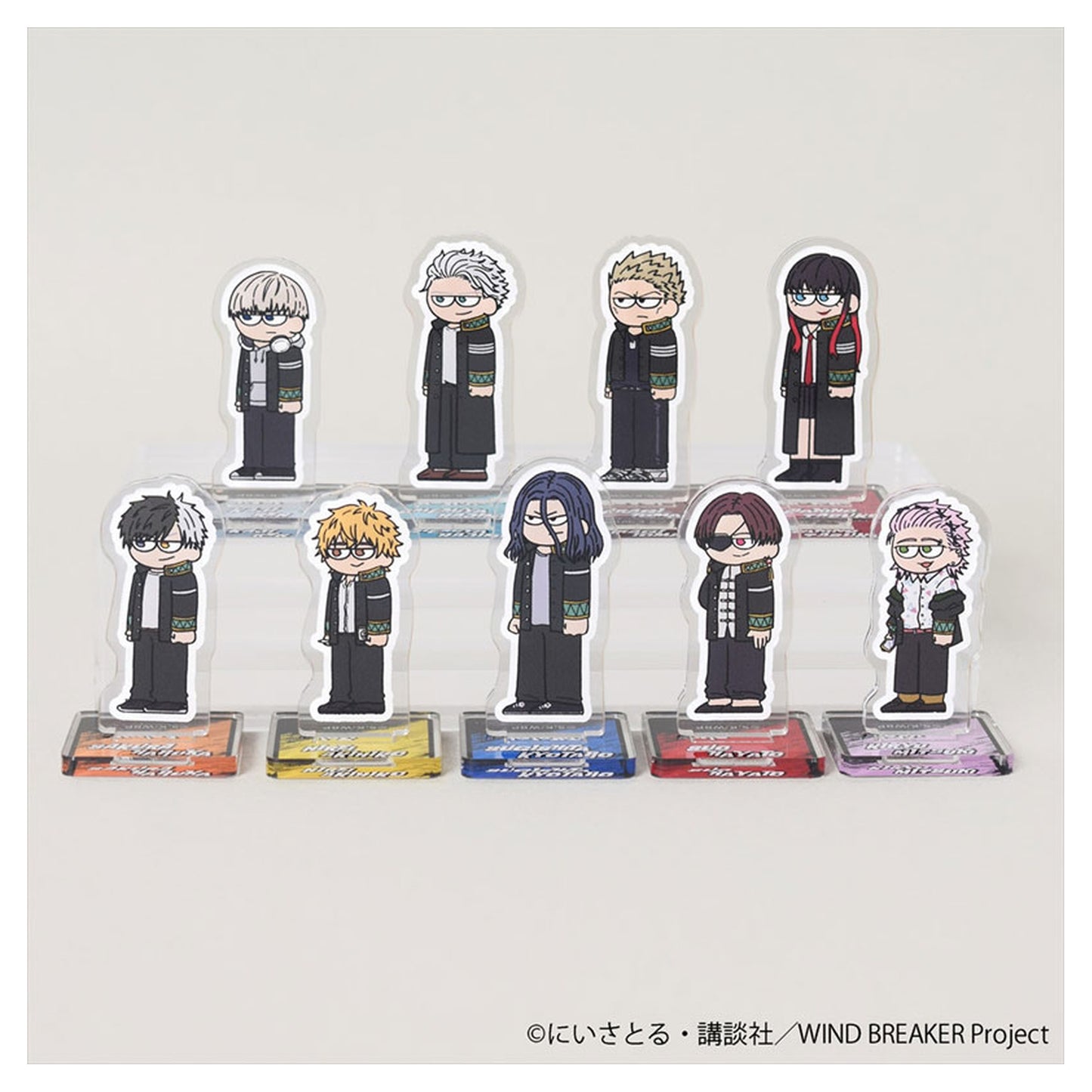 WIND BREAKER Jirori Trading Mini Acrylic Stand 9Pack BOX - Image 1