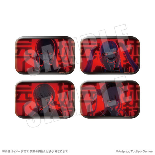 HUNDRED LINE -Last Defense Academy- Finishing Blow Square Tin Badge Collection Vol.2 8Pack BOX - Image 2