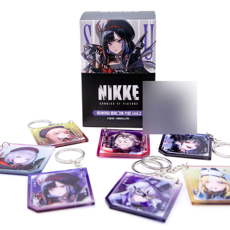 Goddess of Victory: Nikke Trading Hologram Double-sided Acrylic Keychain Vol.2 C -ABSOLUTE- 7Pack BOX - Image 4