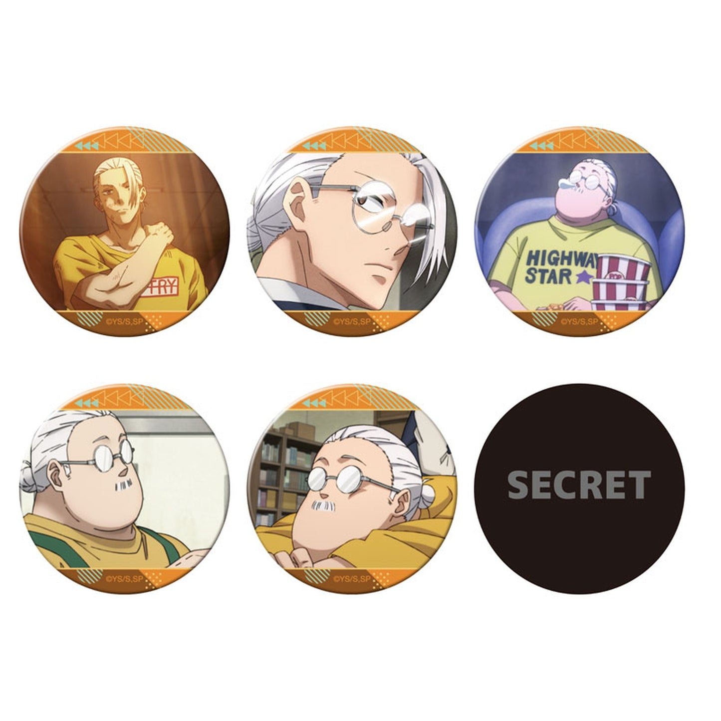 TV Anime SAKAMOTO DAYS Taro Sakamoto Chara Badge Collection 6Pack BOX - Image 1