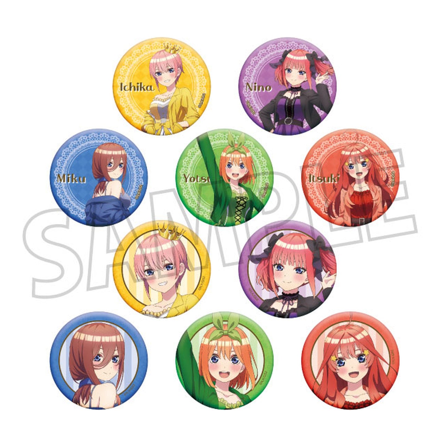 The Quintessential Quintuplets Chara Badge Collection 10Pack BOX - Image 1