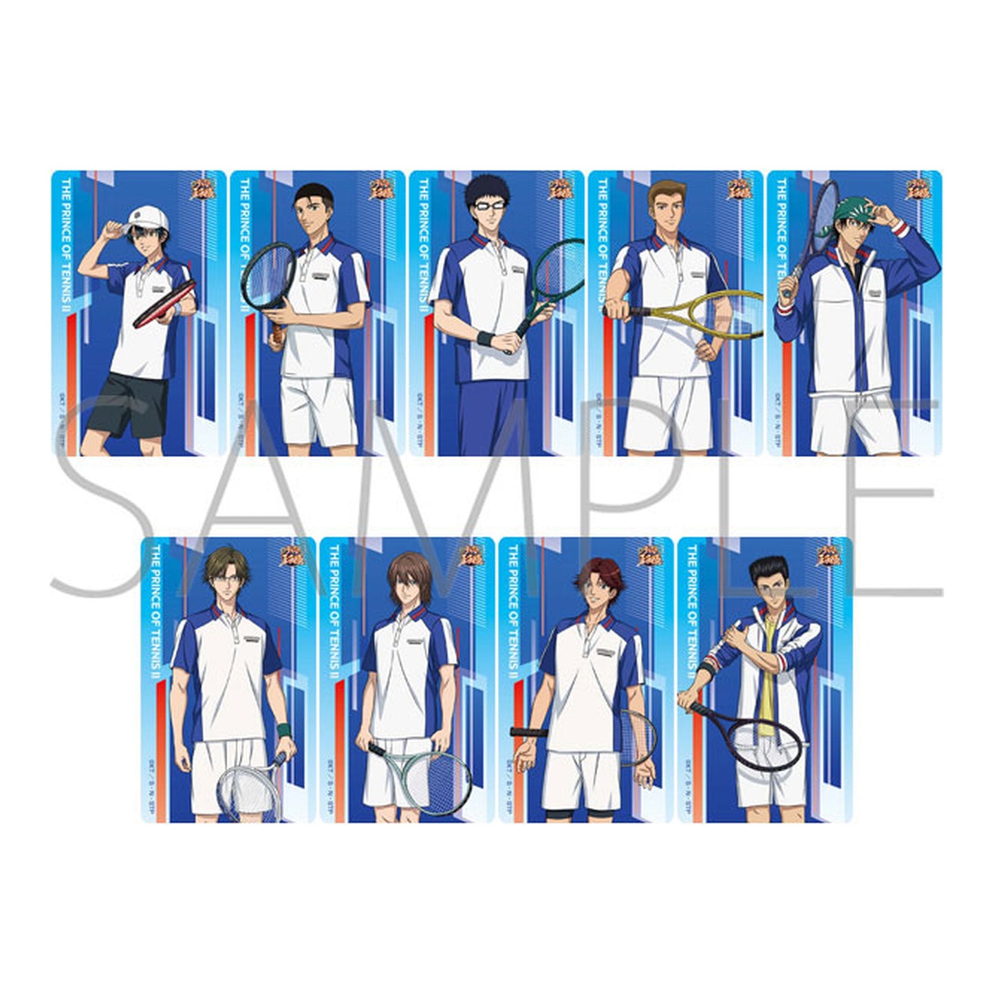 The New Prince of Tennis Clear Sheet Collection Seigaku 5Pack BOX - Image 1