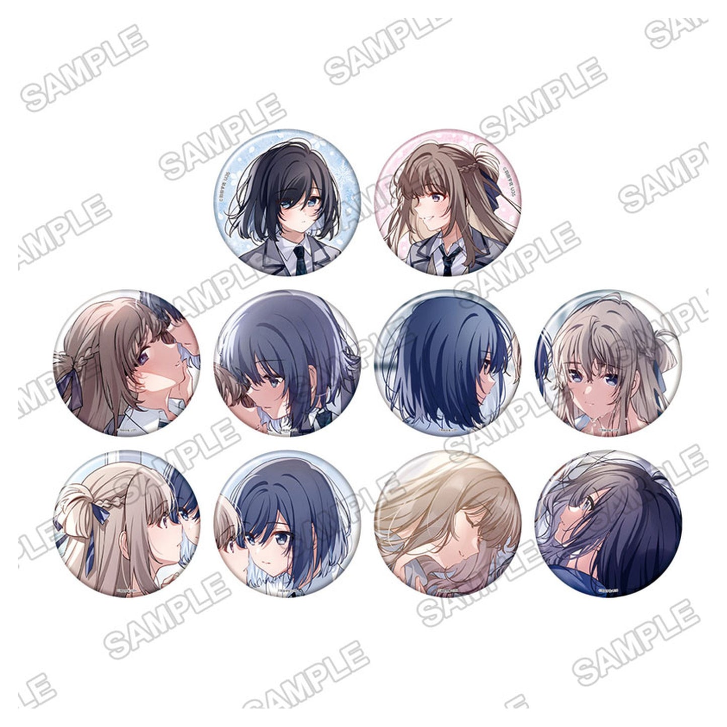 SHU NI ICHIDO CLASSMATE O KAU HANASHI - FUTARI NO JIKAN, IIWAKE NO GOSENEN - Tradable Tin Badge - Image 1