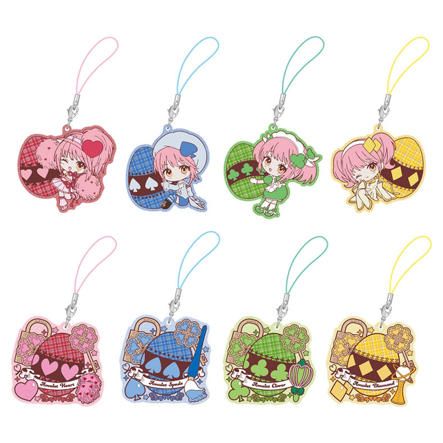 Shugo-chara! Trading Rubber Strap w/Glitter 8Pack BOX - Image 1