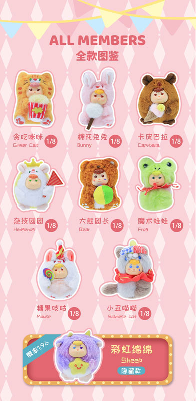 Carnival Circus Series Trading Plush 8Pack BOX - Image 2