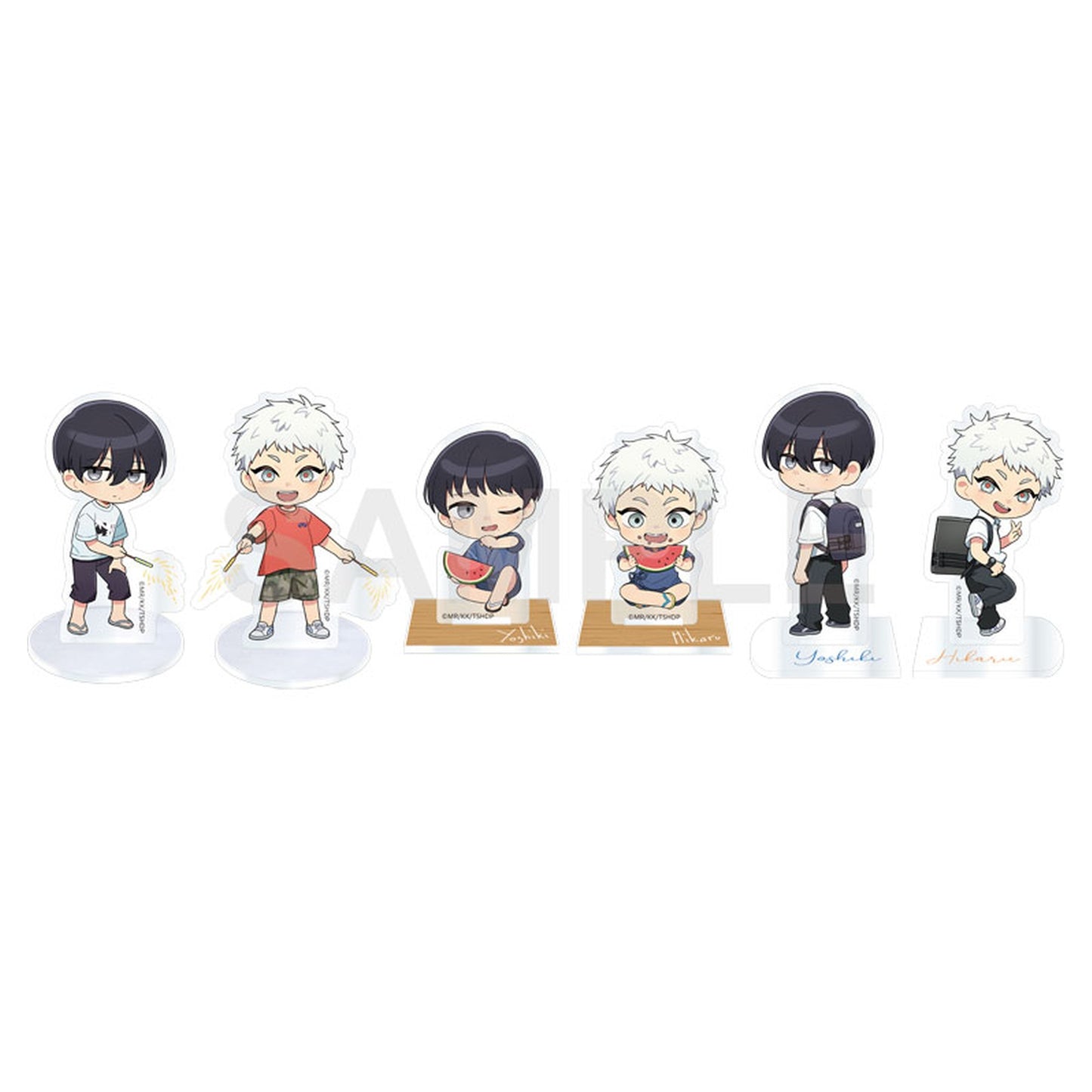 The Summer Hikaru Died Tradable Mini-Character Acrylic Stand Summer Day Series 6Pack BOX - Image 1