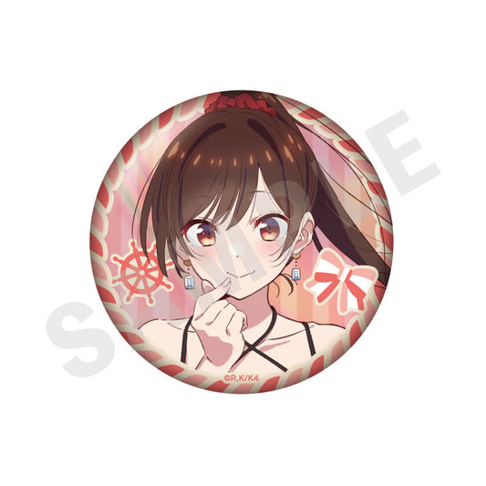 Rent-A-Girlfriend Trading Aurora Tin Badge Redesign 10Item Set - Image 2