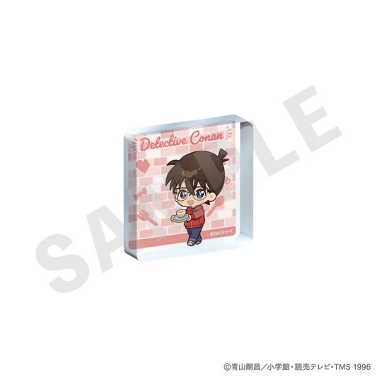 "Detective Conan" Trading Mini Acrylic Block Mini Chara Kitchen ver. 8Item Set - Image 2