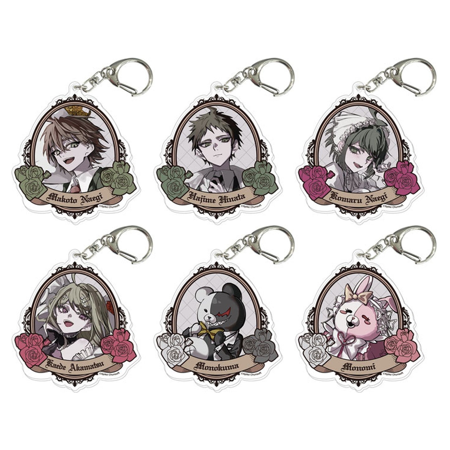 Danganronpa Series 15th Anniversary Illustration Tradable Acrylic Keychains - Image 1