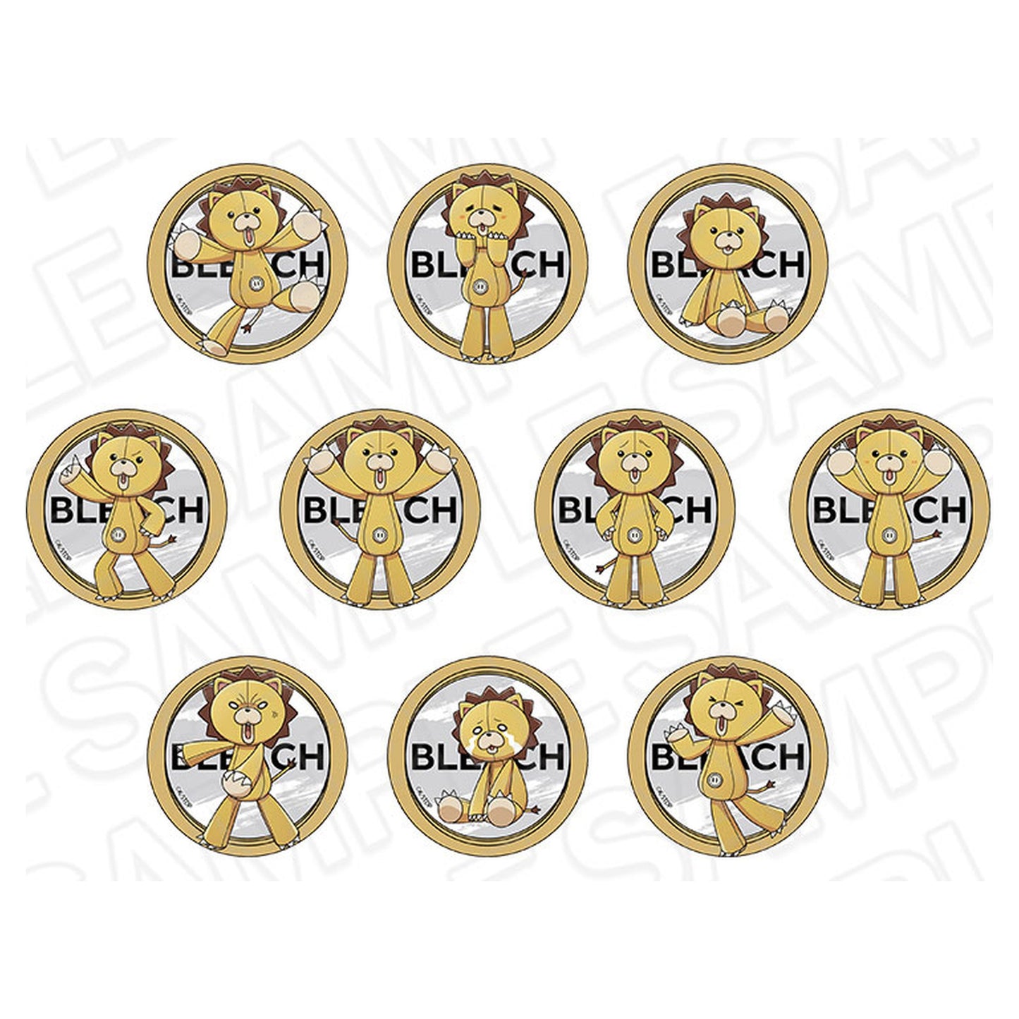 TV Anime Bleach: Thousand-Year Blood War Hologram Tin Badge (Blind) vol.2 10Item Set - Image 1