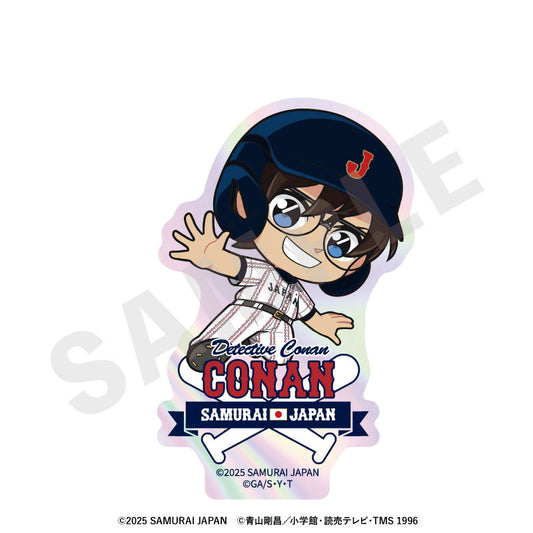 Samurai Japan x Detective Conan Mini Chara Trading Aurora Sticker 8Pack BOX - Image 2
