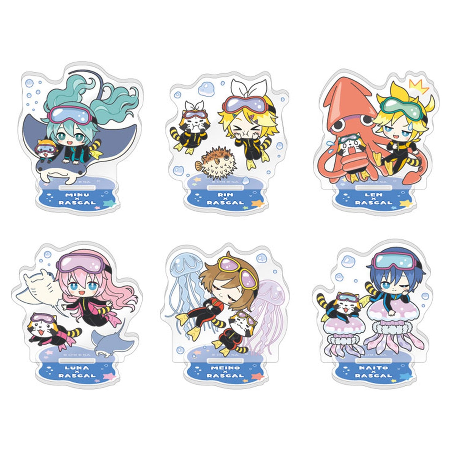 Hatsune Miku x Rascal 2025 Acrylic Stand Collection 6Pack BOX - Image 1
