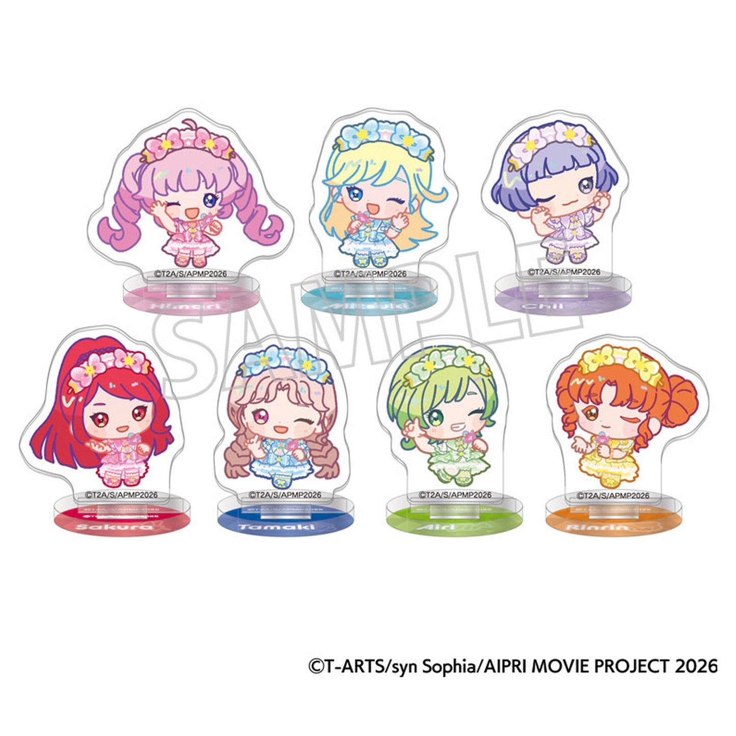 Movie Secret Aipri Mankai Buzzrium Live! TureSta Miniature Acrylic Stand Collection 7Pack BOX - Image 1