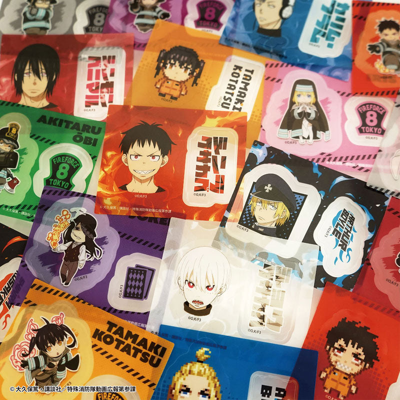 Enen no Shouboutai Vol.2 Nikoichi! Clear Sticker Gum 20Pack BOX (CANDY TOY) - Image 9