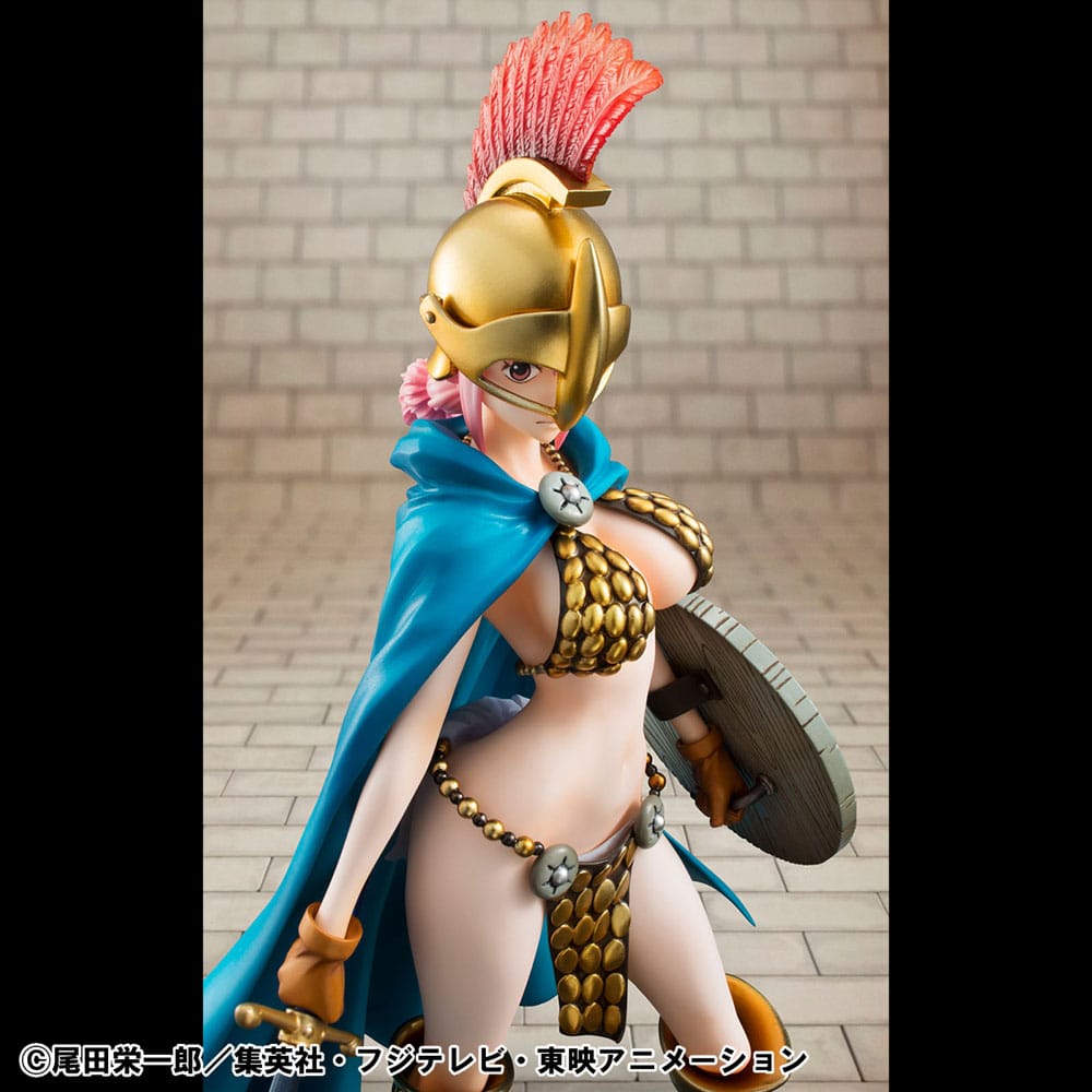 One Piece P.O.P PVC Statue Gladiator Rebecca Sailing Again Super Limited Reprint Ver. 22 cm