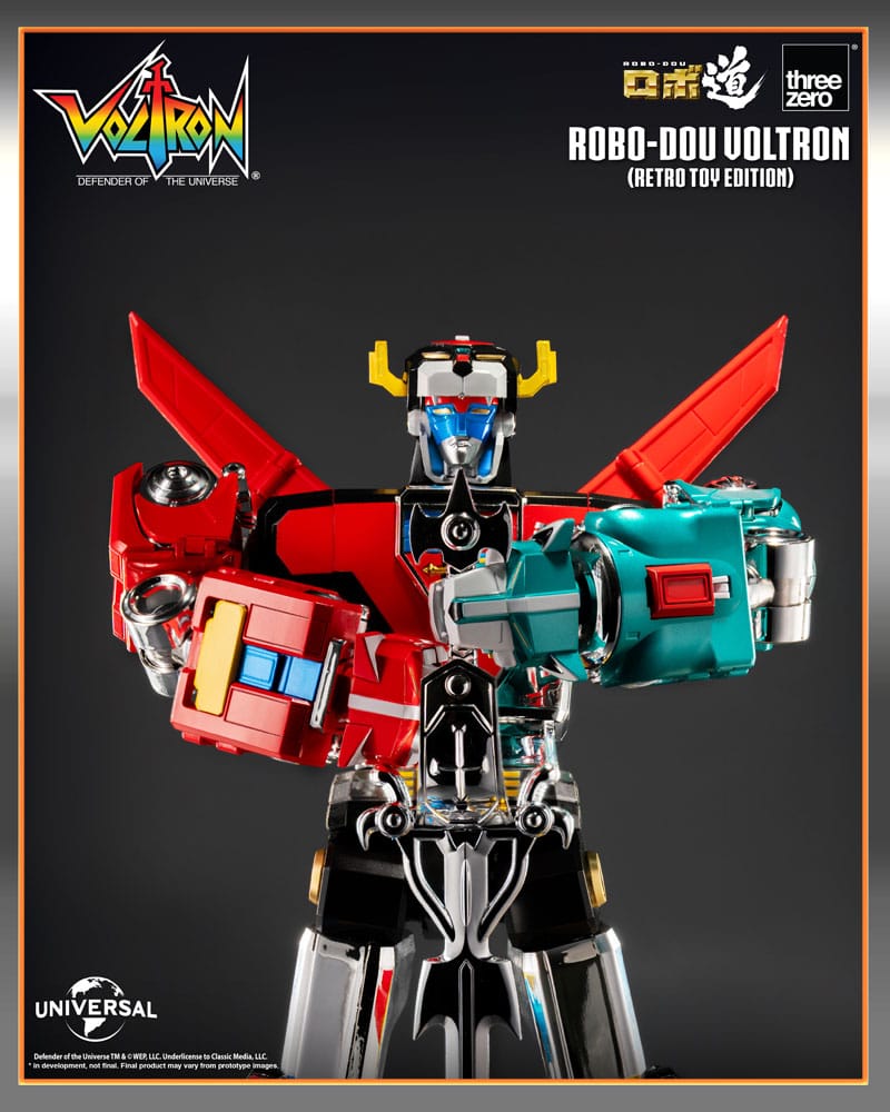 Voltron: Defender of the Universe Robo-Dou Action Figure Voltron Retro Toy Edition 27 cm