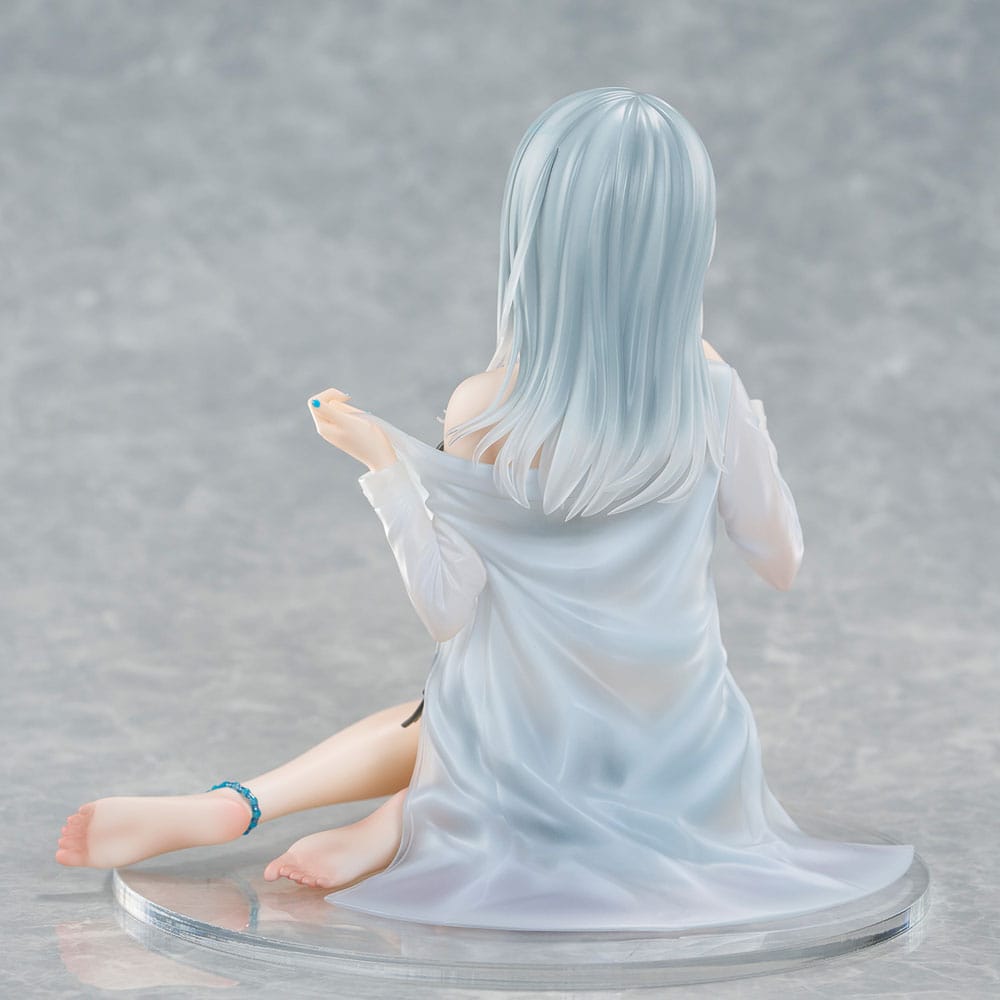 Original Character PVC Statue 1/7 Silver-Haired Girl Sky Blue Morning Special Outfit Ver. by Fuumi Illustration 16 cm