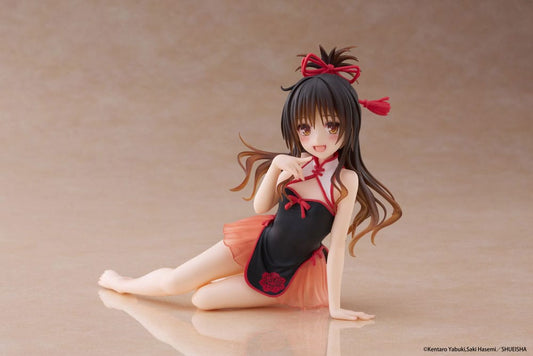 To Love-Ru Darkness PVC Statue Desktop Cute Figure Mikan Yuki Chinese Dress Ver. 13 cm