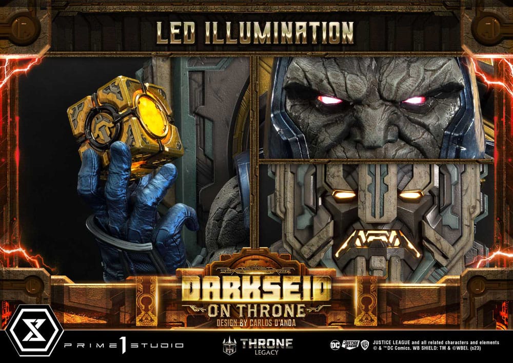 Throne Legacy Series Statue 1/4 Justice League (Comics) Darkseid on Throne Design by Carlos D'Anda Deluxe Bonus Version 65 cm