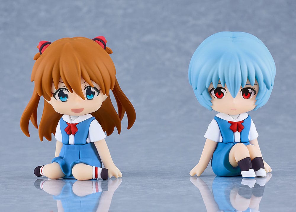 Rebuild of Evangelion Rubber Mascot Nendroid Plus Mini Figure Asuka Shikinami Langley 8 cm