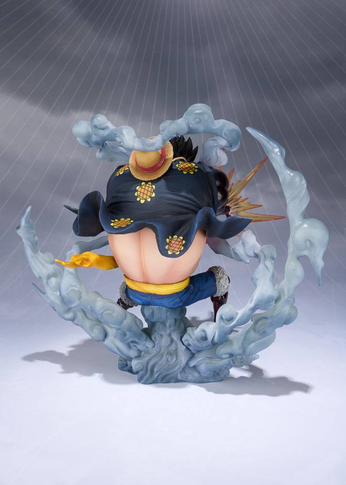 One Piece FiguartsZERO PVC Statue Monkey D. Luffy Gear 4 Leo Bazooka Reissue 18 cm