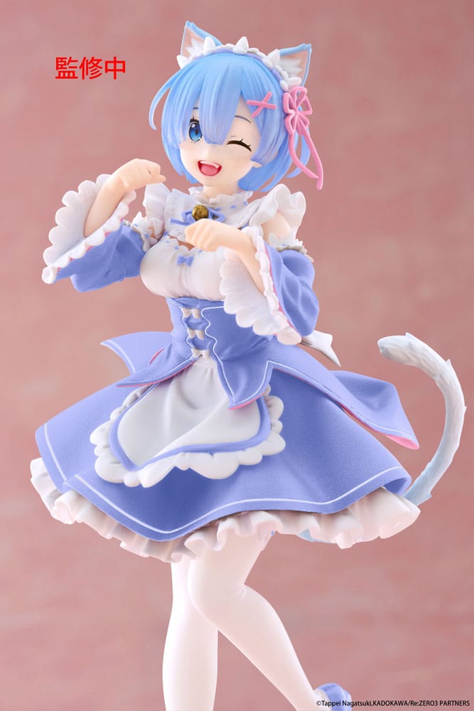 Re:Zero Starting Life in Another World Coreful PVC Statue Rem Cat Maid Ver. Renewal 18 cm